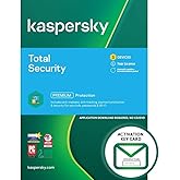 Kaspersky Total Security 2021 (2022 Ready) | 3 Devices | 1 Year | PC/Mac/Android | Activation Key Card by Post with Antivirus