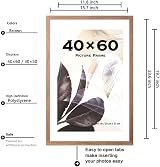 Scholar Tree 60x40cm Brown Picture Frame Set of 3 for 30x50cm 40x60cm view 3
