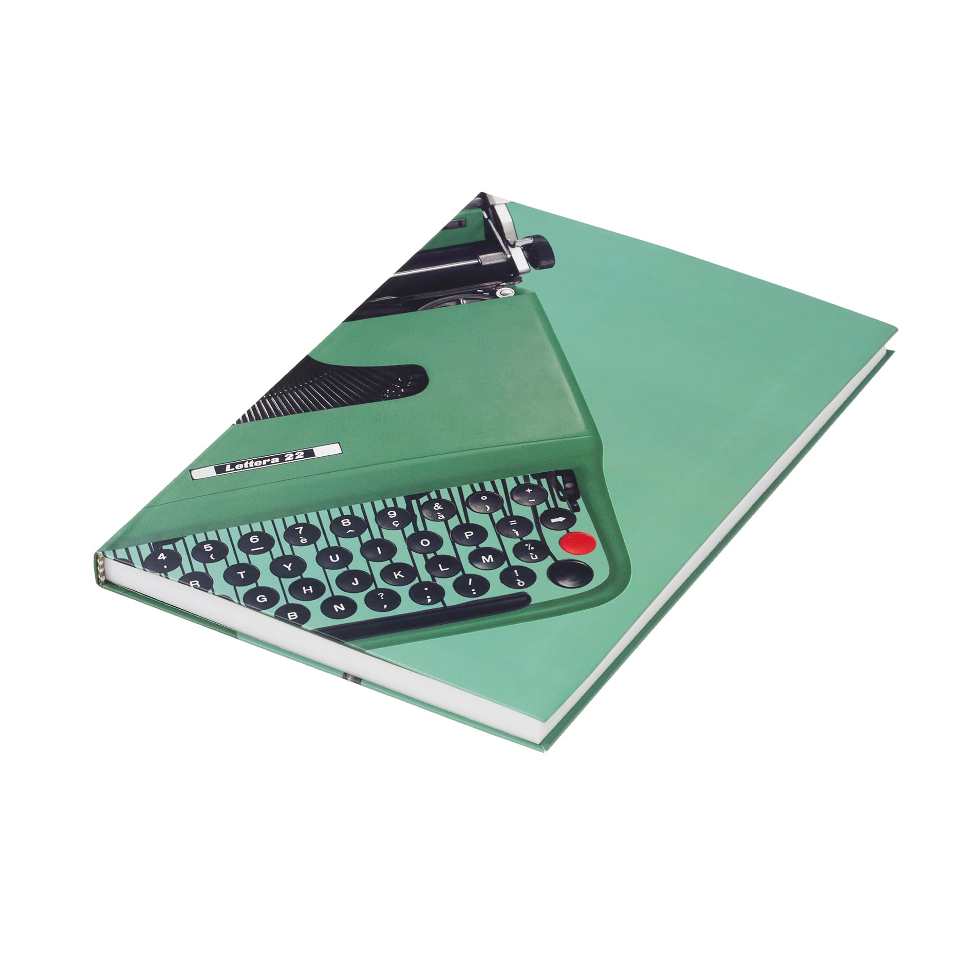 PdiPigna - OLIVETTI Collection A5 Striped Notebook Semi-Hard Cover Green