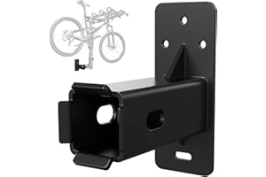 IRONDIY Hitch Wall Mount, Wall Mount Bike Rack Hitch,Hitch Cargo Carrier, Bicycle Hitch Receiver Storage,Cargo Rack Hanging Garage Organizer,Holds up to 300 Lbs(2 inch)
