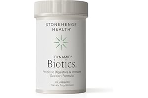 Stonehenge Health Probiotics 55 Billion CFU - 16 Strains, Prebiotic, Synbiotics Dynamic Biotics - Lactobacillus Acidophilus, Delayed Release, Shelf Stable, Non-GMO Gluten Free Veggie Capsule