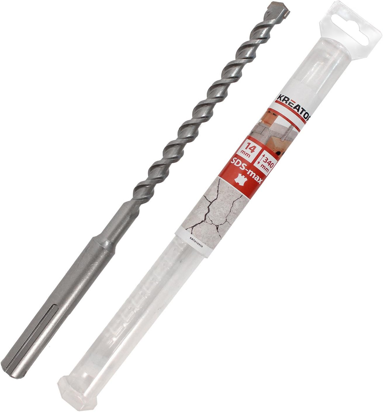 SDS-max Beton/Stein Bohrer ø 14 mm Länge 340 mm – Steinbohrer mit SDS-max Aufnahme für ...