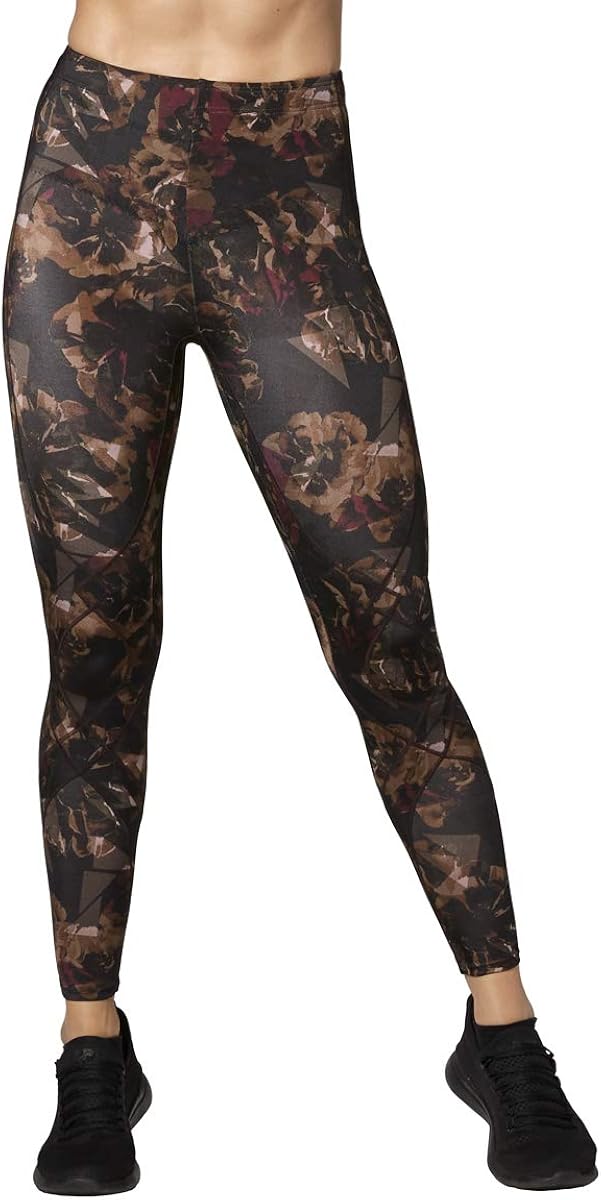 CW-X Women's Mid Rise Full Length Stabilyx Compression Legging Tights : Clothing