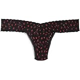 hanky panky Women's Cross Dyed Leopard Low Rise Thong