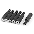 uxcell 6 Pcs DIY 3.5mm Stereo Female Jack Adapter Socket Solder Cable Connector