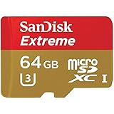 SanDisk Extreme 64 GB microSDXC Memory Card up to 60MB/s, Class 10, U3