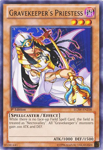 Yu-Gi-Oh! - Gravekeeper's Priestess (LCJW-EN258) - Legendary Collection 4: Joey's World - 1st Edition - Rare