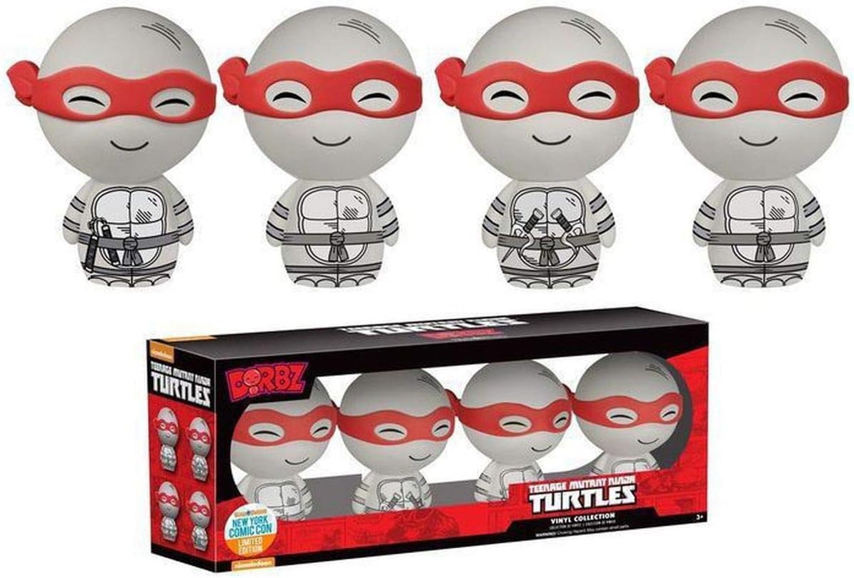 Dorbz: TMNT B&W 4-Pack NYCC 2015 Special Comic Edition Teenage Mutant Ninja Turtles