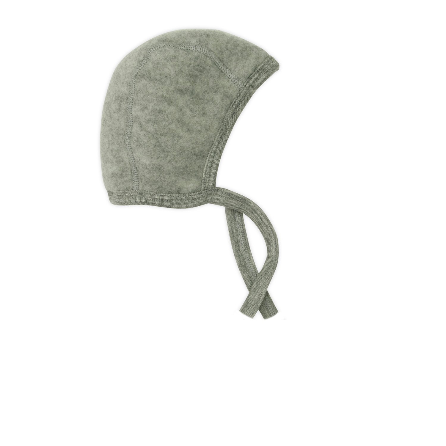 Engel, Baby Bonnet, 100% Organic Wool (3-7 Months (Height 23-27) (EU 62/68), Light Grey Melange)