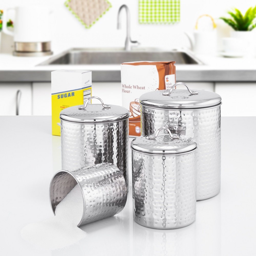 Best Stainless Steel Cannisters For Kitchen Counter