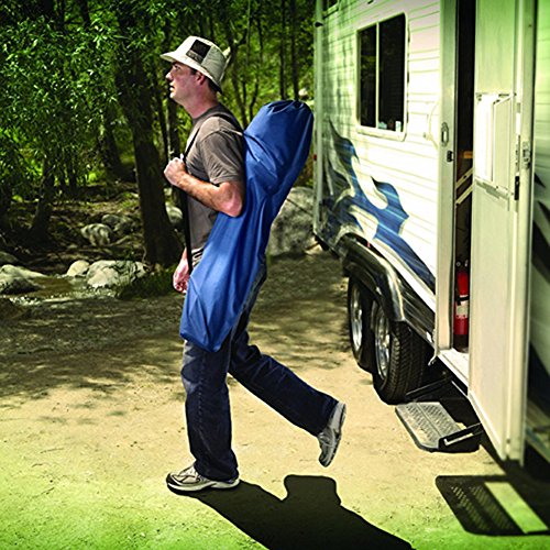 HM&DX Portable Folding chairs outdoor Camping chairs With sunshade Sun protection Beach chair Compact Camping hiking beach fishing garden -blue - Thumbnail 7
