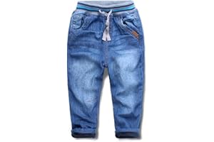 Mud Kingdom Thermal Little Boys Jogger Jeans Fleece Lined Warm Winter