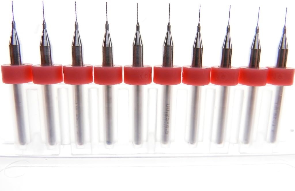 Versatile Tungsten Micro Drill Bits Japanese made for CNC PCB Installation, Toy Making, Model Cars Trucks Planes Boats, Arts & Crafts, Woodworking more. (.25mm)