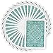 Modiano Texas Poker Hold'em 100% Plastic Playing Cards, Jumbo Index, Poker Wide Size (Dark Green)