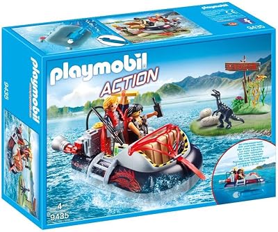 Playmobil 281 9435 Dino Hovercraft with Underwater Motor Toy