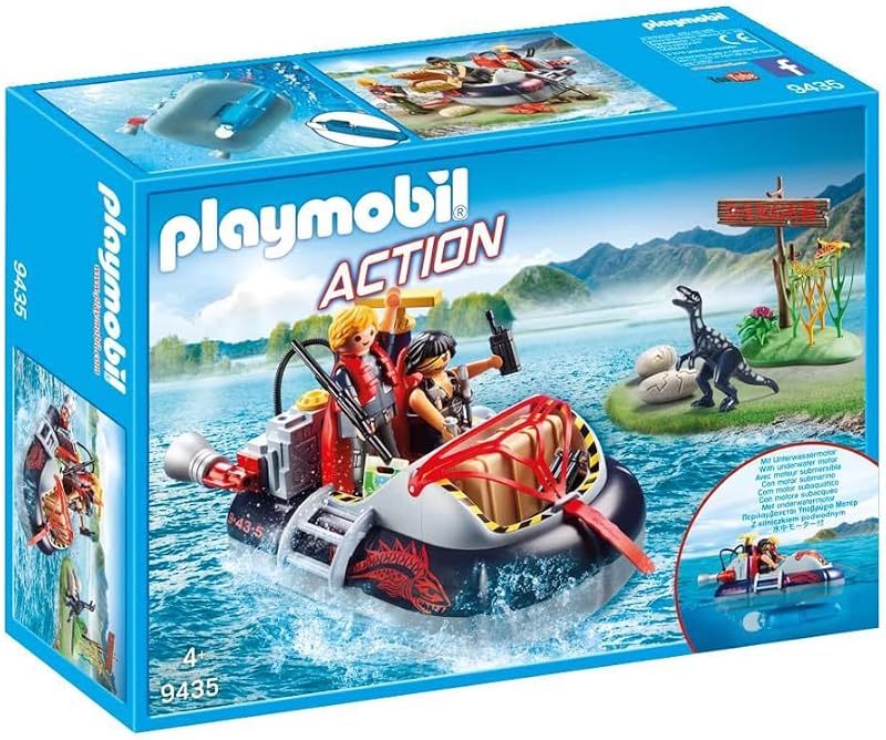Playmobil 281 9435 Dino Hovercraft with Underwater Motor Toy