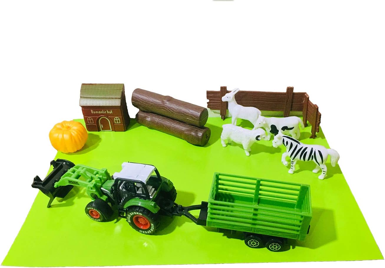 Silbans International™ Farmer Truck with Animal and Farm Accessories for Your Kids