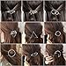 Jaciya 14pcs Minimalist Dainty Hair Clips Silver Hollow Geometric Alloy Hairpin Hair Clamps,Circle,Triangle and Moon Multiple Pattern (Silver)