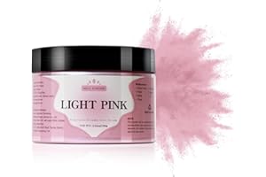 Yipoyilo Mica Powder - 100g Mica Powder for Epoxy Resin - Metallic Color Pigment for Resin, Soap, Bath Bombs, Eye Shadow, Nails, DIY Crafting Projects etc. (Light Pink)