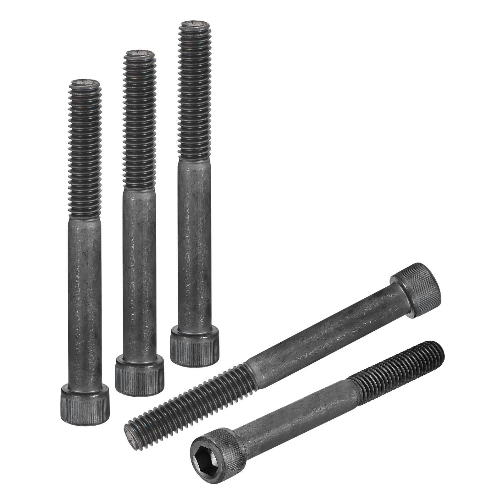 DTGN 3/8"-16x3-1/2" Socket Head Cap Screws Bolts - 10Pack - Good for Road Bicycle, Mountain Bike, Auto, Motorcycle - Carbon Steel Hex Head Metric Screws, Black