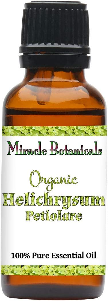 Miracle Botanicals Organic Helichrysum Petiolare Essential Oil - Silver Everlasting - 100% Pure Helichrysum Petiolare - Therapeutic Grade (30ML)