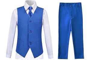 Lycody Boys Vest Set Formal Dress Suits Wedding Outfit Dresswear