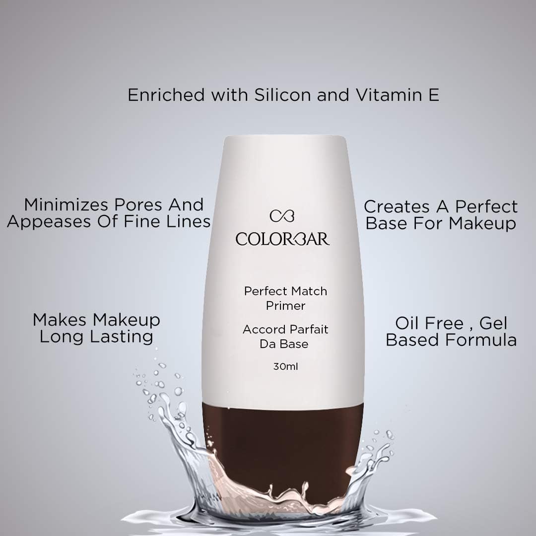 Colorbar New Perfect Match Primer, 30ml, Oil-free, No Paraben, No Fragrances, No Allergens, White New, As Shown in Image - Image 4