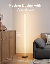 Govee LED Floor Lamp RGBIC Corner Lamp 61 Scenes Music Sync Smart Black view 6