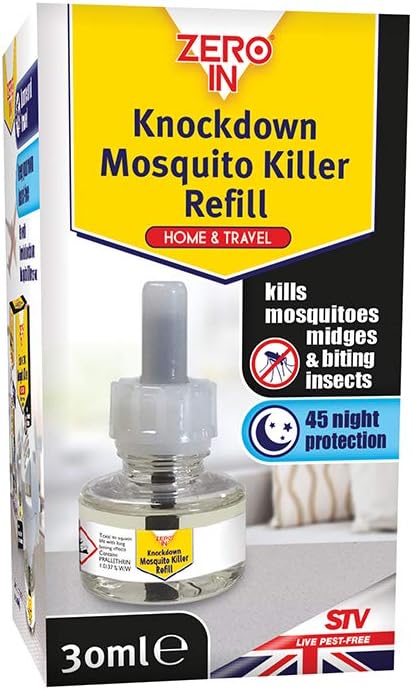 Zero In Knockdown Plug-In Mosquito Killer Refill, Odour-Free, Kills Mosquitoes, Midges, & Biting Insects on Contact - Image 4