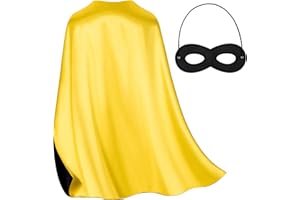 BOSVIN Double-Sided Superhero Capes and Masks for Kids - Perfect for Christmas, Halloween, Cosplay, and Parties