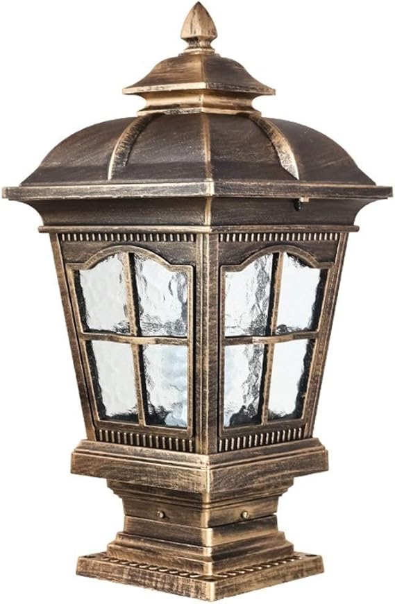 Lampwork Bronce Lámpara para exteriores, aspecto antiguo en aluminio