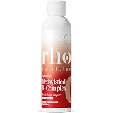 Rho Nutrition Liposomal Methylated B-Complex Liquid Supplement | High Absorption Formula, Active B Vitamins, Energy, Mood &amp; Nervous System Support, 30 Servings