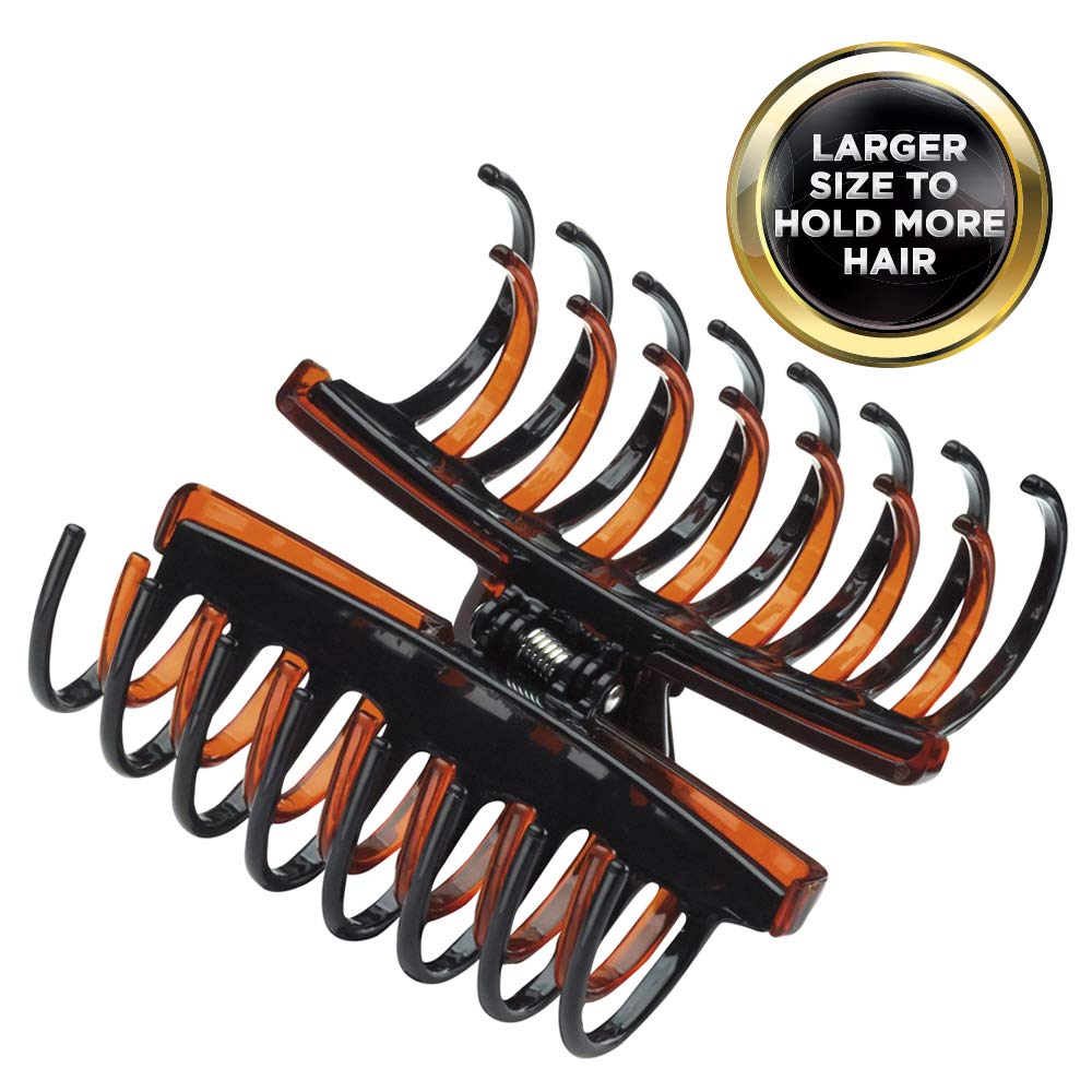 Revlon Essentials Strong Hold Jumbo Hair Clip, Colors May Vary : Beauty