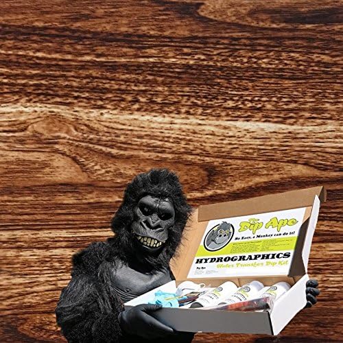 Dip Ape Red Straight Wood Hydrographics Water Transfer Hydro Dip Dipping Kit
