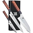 MSY BIGSUNNY Set of 3pcs Sashimi Knives Stainless steel Sushi Knives Set Slicing fish Knife Set (3 in 1 set)