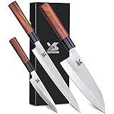 MSY BIGSUNNY Set of 3pcs Sashimi Knives Stainless