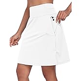 Desol Women's 20" Knee-Length Tennis Golf Skorts with Pockets