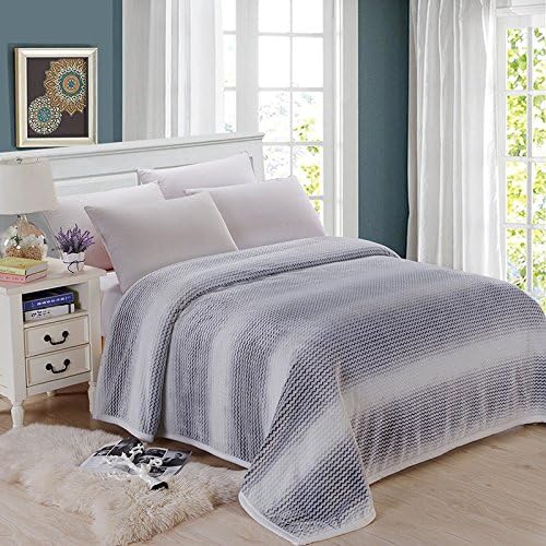 HHYWS Stylish Soft Warm bed throw sofa Throw Blanket Thick double flannel, Gwi so - Gray,180200cm 1.25kg