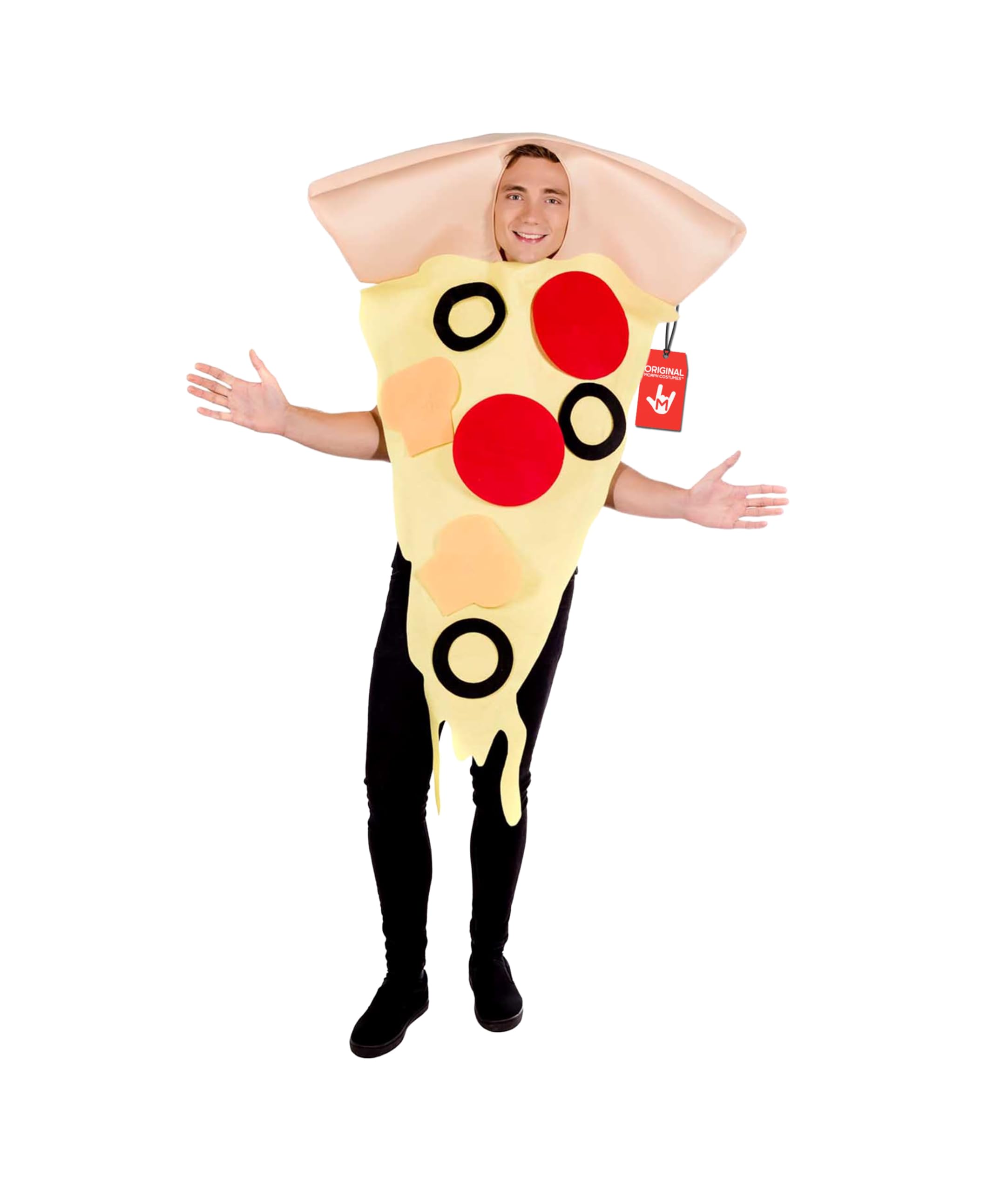 Fun Shack Pizza Costume Adult Pizza Slice Halloween Food Costume Italian Fancy Dress for Adults, One Size