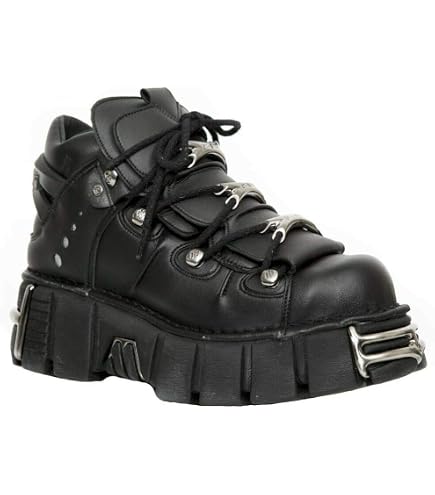 Amazon.com: New Rock 106 S1 Unisex Goth Punk Black Metallic