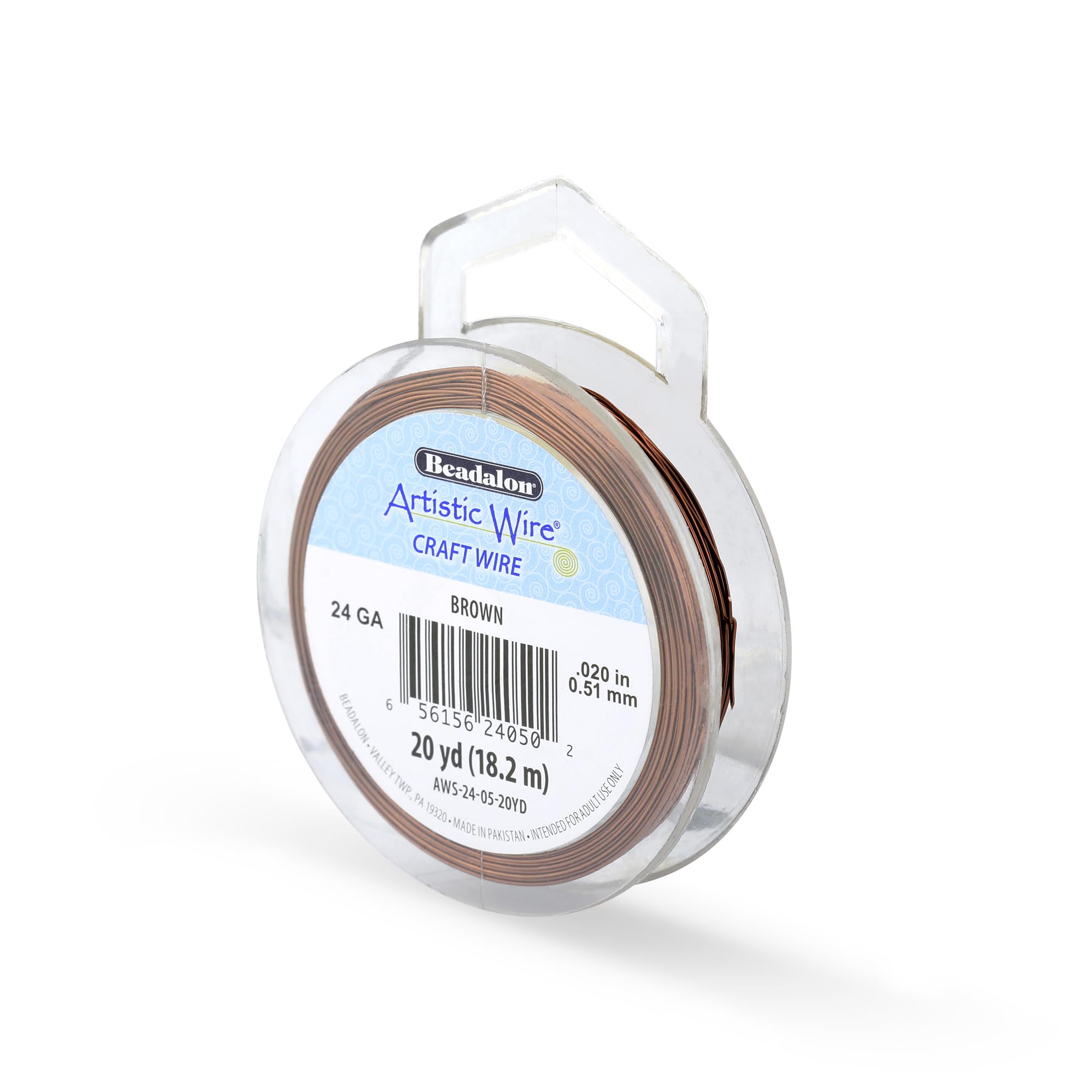 Artistic Wire Craft Wire, Brown, 24 Gauge, 20 yd