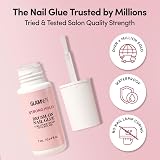 Glamnetic Super Strong Brush On Nail Glue 0.24 oz Brush Tip Vegan view 4