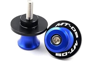 ZYAKOMO Fit For YAMAHA MT09 SP 2025 Tracer mt 09 2024 FZ09 2014-2021 2022 2023 MT-09 2021 MT09 accessories 6MM Motorcycle CNC Swingarm Spools Slider Stand Screws (Blue)