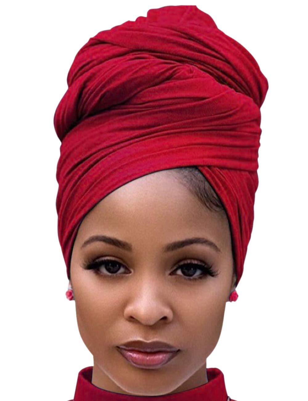 DRESHOW Hair Wrap for Black Women with Natural Hair Large Stretch Soft Edge Scarves for Braids Dreadlocks