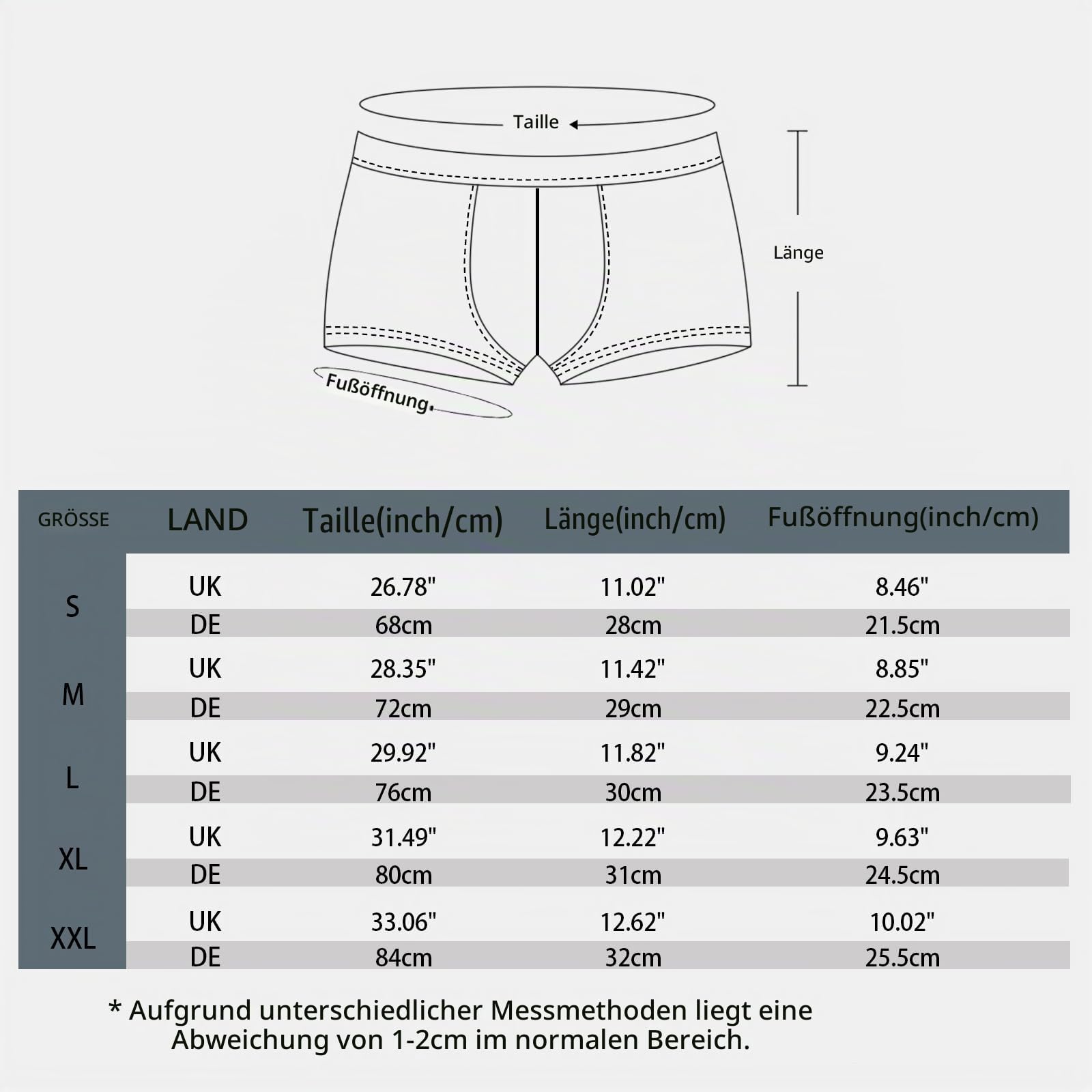 CLALER Boxershorts Herren Unterhosen Weich Baumwolle 6Pack(Mehrfarbig4, L) 6