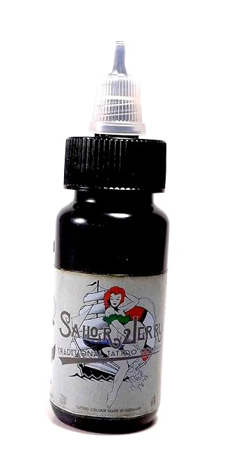 SAILOR JERRY MAGIC BLACK 30ml - deutsche Tattoofarbe mit Zertifikat - INKgrafiX® IG03904 Tattoo INK VEGAN