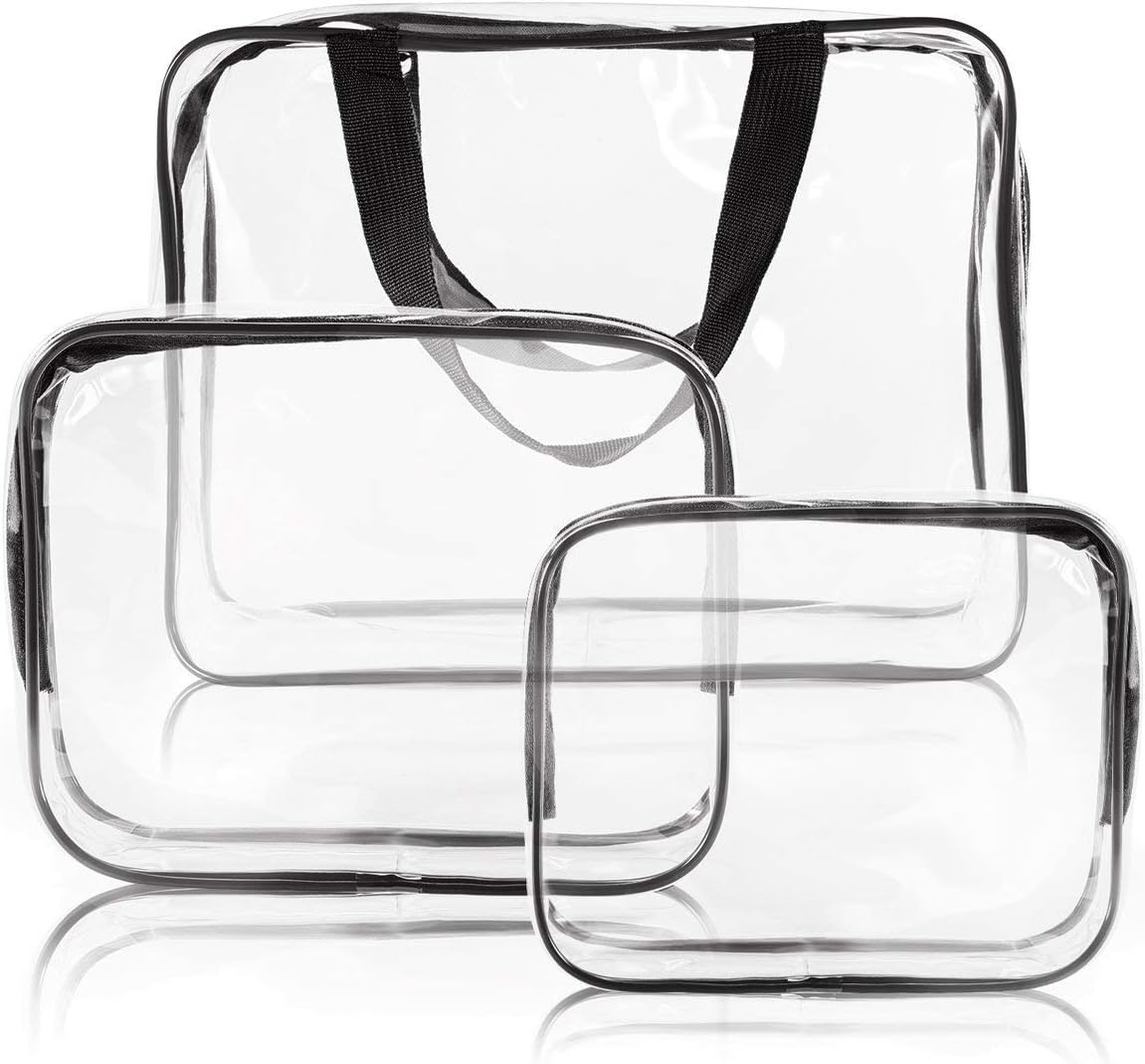 Everyday Desire PVC Packing Organizers (Set of 3) (Transparent_TRANS_TRAVELCUBE)
