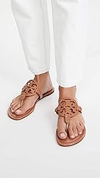 Tory Burch Women's Miller Thong Sandals, Tan, 8