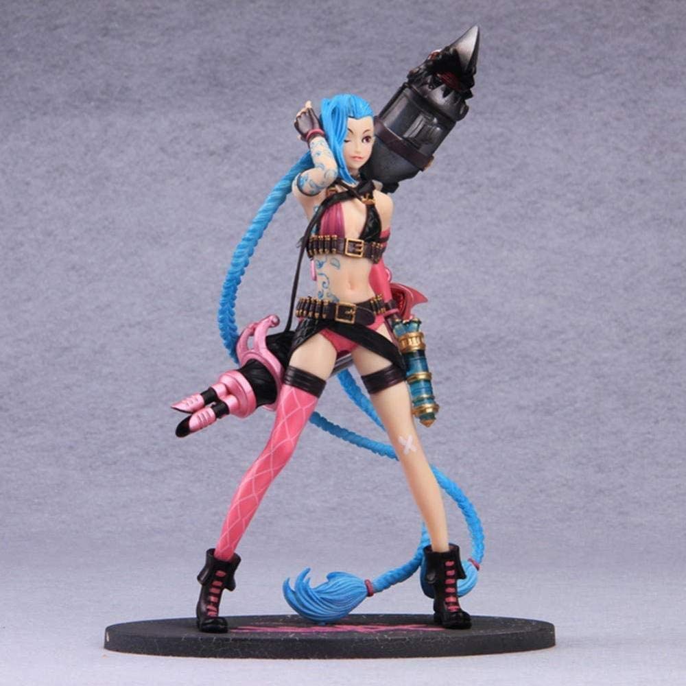 Action Figure League of Legends Jinx Figure Model Ornaments Surrounding The Wrapped loli Color Anime