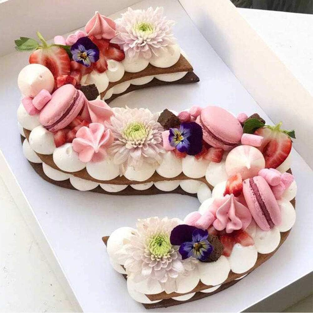 EORTA 26 Pcs Alphabetic Cake Stencils 4 inch A
